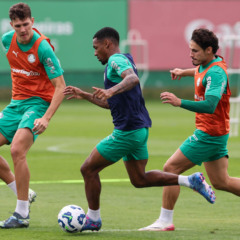 Palmeiras durante treinamento na Academia de Futebol (Foto: Cesar Greco) 