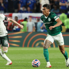 Richard Ríos em ação pelo Palmeiras (Foto: Cesar Greco / Palmeiras) 