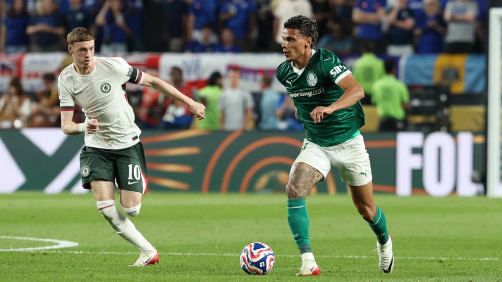 Richard Ríos em ação pelo Palmeiras (Foto: Cesar Greco / Palmeiras) Richard Ríos em ação pelo Palmeiras (Foto: Cesar Greco / Palmeiras)
