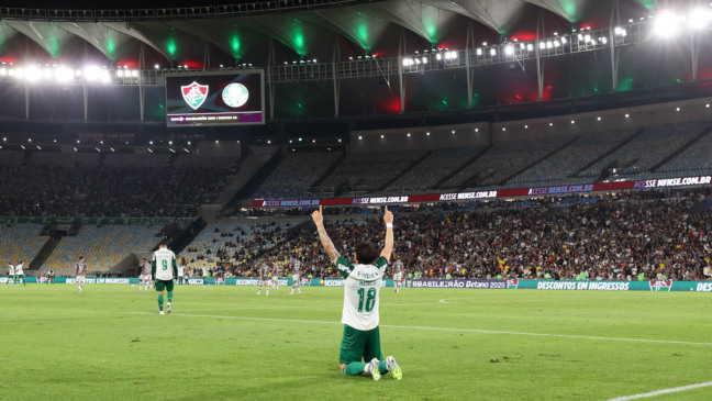 Maurício em ação pelo Palmeiras (Foto: Cesar Greco/Palmeiras)