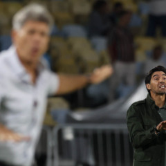 O técnico Abel Ferreira, da SE Palmeiras, em jogo contra a equipe do Fluminense FC, durante partida válida pela décima sexta rodada, do Campeonato Brasileiro, Série A, no Estádio Maracanã. (Foto: Cesar Greco/Palmeiras/by Canon)