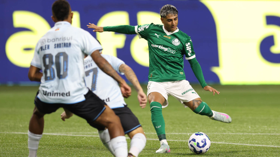 Facundo Torres, do Palmeiras, em ação pelo Campeonato Brasileiro (Foto: Cesar Greco) 