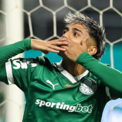 Facundo Torres, do Palmeiras, em ação pelo Campeonato Brasileiro (Foto: Cesar Greco) 
