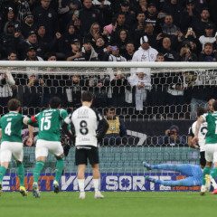Weverton em ação pelo Palmeiras contra o Corinthians na Copa do Brasil (Foto: César Greco / Palmeiras) 
