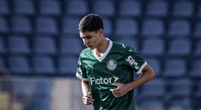 Guilherme Vinicius em ação pelo Palmeiras (Foto: Divulgação) 