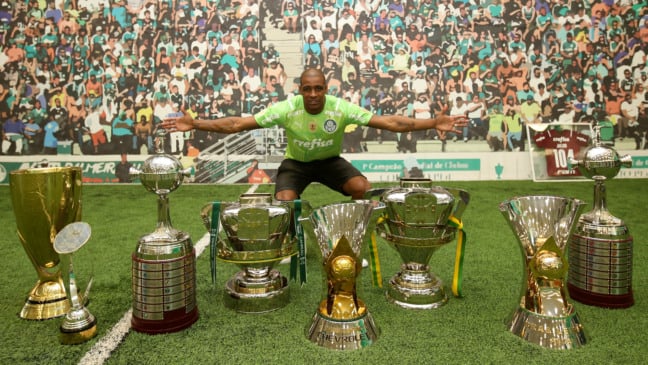 Homenagem na despedida do goleiro Jailson, na Academia de Futebol, em São Paulo-SP. (Foto: Fabio Menotti)