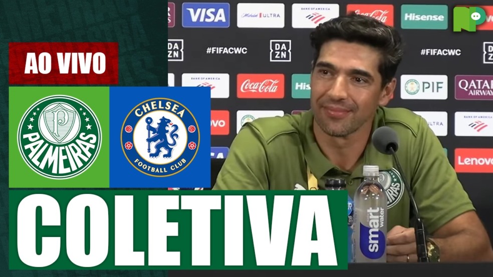Pós-jogo e coletiva: assista ao vivo a entrevista de Abel Ferreira após Palmeiras e Chelsea
