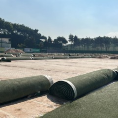 Obra no gramado sintético do CT do Palmeiras entra em fase final; veja previsão de entrega