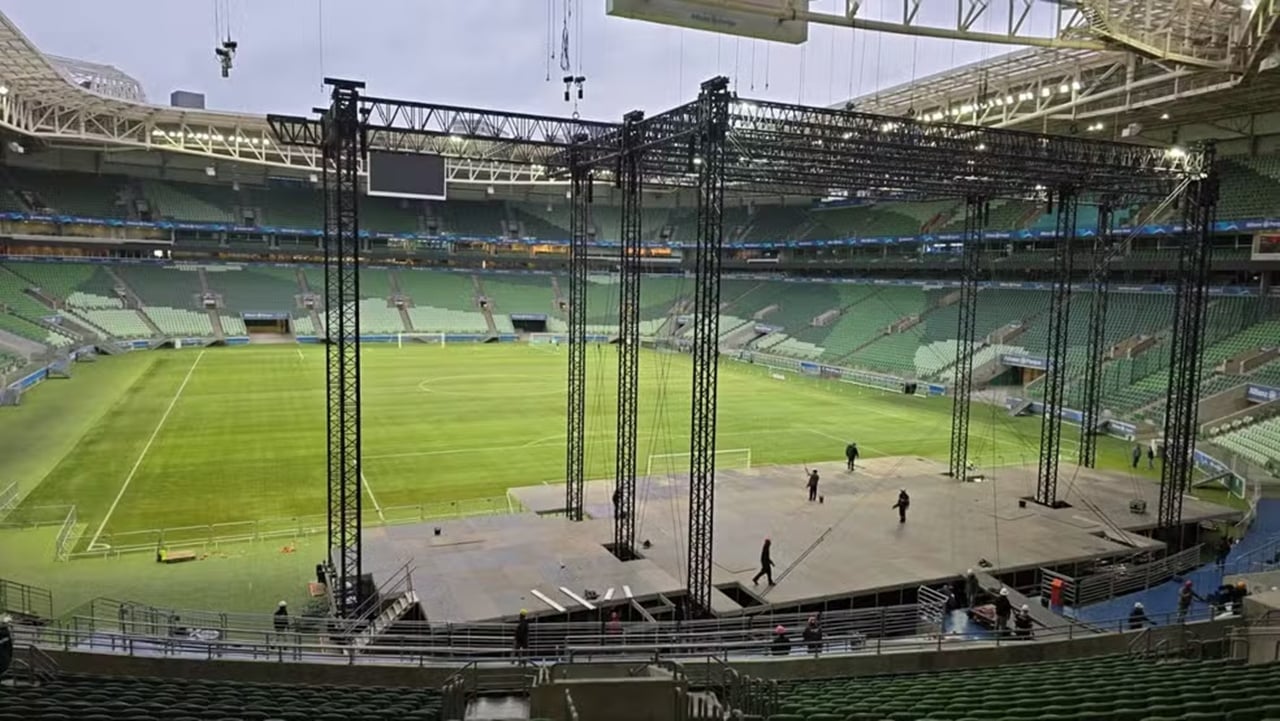 Palmeiras e Atlético-MG terá restrição por conta de shows no Allianz Parque; Dérbi e Libertadores com capacidade total 