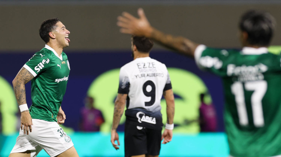 Palmeiras e Corinthians, na Arena Barueri (Foto: Cesar Greco/Palmeiras)