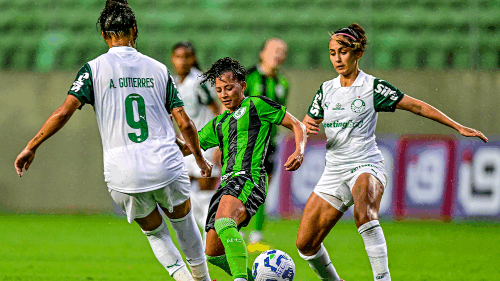 Palmeiras X América-MG em ação (Foto - Mourão Panda/América)
