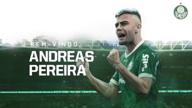 Palmeiras confirmou chegada de Andreas Periera (Foto: Reprodução)