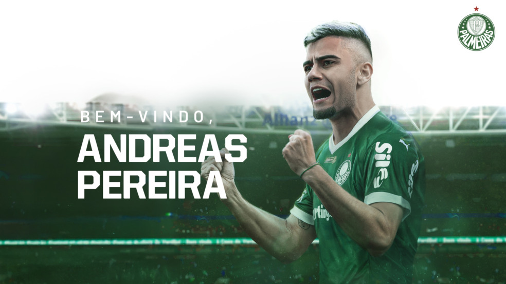 Palmeiras confirmou chegada de Andreas Periera (Foto: Reprodução)