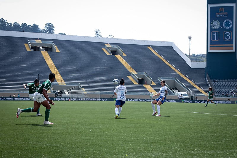 Palmeiras e Cruzeiro, na Arena Barueri (ris Mattos/ Staff Images Woman/ CBF) Palmeiras e Cruzeiro, na Arena Barueri (ris Mattos/ Staff Images Woman/ CBF)