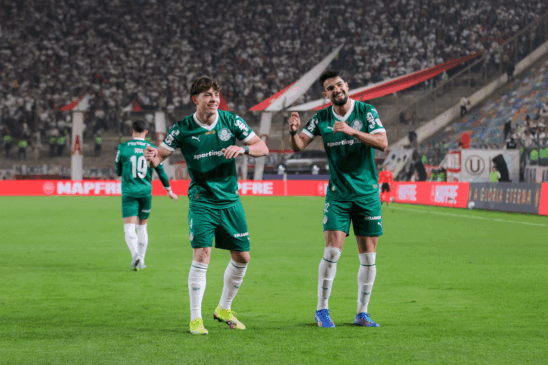 Flaco López comemora gol pelo Palmeiras na Libertadores (Foto: Staff Images/Conmebol)




