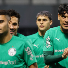 O jogador Gustavo Gómez, da SE Palmeiras, durante treinamento, na Academia de Futebol. (Foto: Cesar Greco/Palmeiras/by Canon)