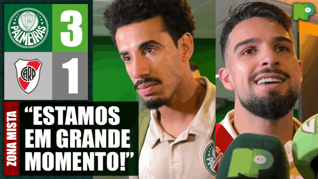 Zona Mista | Veja o que Flaco López e Lucas Evangelista falaram após vitória do Palmeiras diante do River Plate