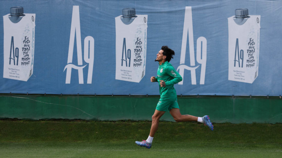 O jogador Gustavo Gómez, da SE Palmeiras, durante treinamento, na Academia de Futebol. (Foto: Cesar Greco/Palmeiras/by Canon)
