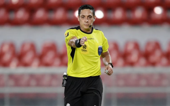 Jesus Valenzuela apita River Plate e Palmeiras, pela Libertadores (Foto: Staff / CONMEBOL) 
