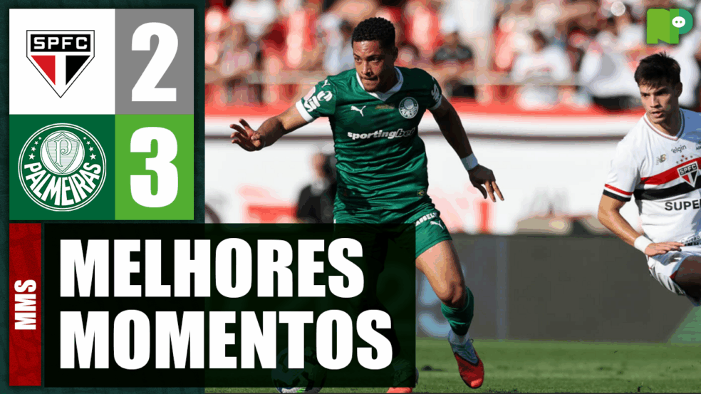 Assista aos melhores momentos da virada do Palmeiras sobre o São Paulo, no Morumbis