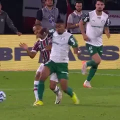 Momento em que Allan foi expulso contra o Fluminense (Foto: Reprodução)