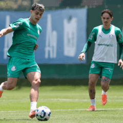 O jogador Ramón Sosa, da SE Palmeiras, durante treinamento, na Academia de Futebol. (Foto: Cesar Greco/Palmeiras/by Canon)
