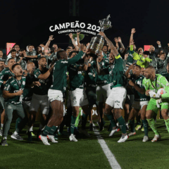Comemorações da SE Palmeiras pela conquista da Copa Libertadores 2021. (Foto: Cesar Greco)
