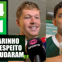 Zona Mista | Veja o que Bruno Fuchs e Bruno Rodrigues falaram após vitória do Palmeiras diante do Juventude