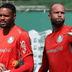 Carlos Miguel e Marcelo Lomba são opções para o lugar de Weverton (Fotos: Cesar Greco/Palmeiras)