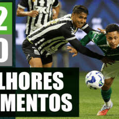 Assista aos melhores momentos de Palmeiras 2 x 0 Santos pelo Brasileirão