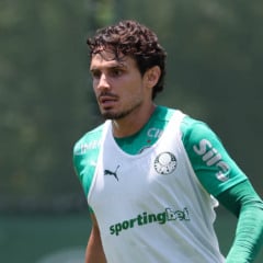 O jogador Raphael Veiga, da SE Palmeiras, durante treinamento, na Academia de Futebol. (Foto: Cesar Greco/Palmeiras/by Canon)
