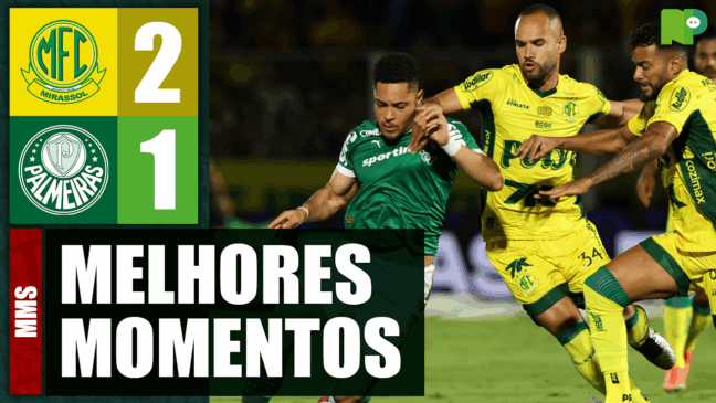 Assista aos melhores momentos de Mirassol 2 x 1 Palmeiras pelo Brasileirão