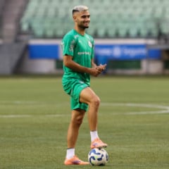O jogador Andreas Pereira, da SE Palmeiras, durante treinamento, na arena Allianz Parque. (Foto: Cesar Greco/Palmeiras/by Canon)