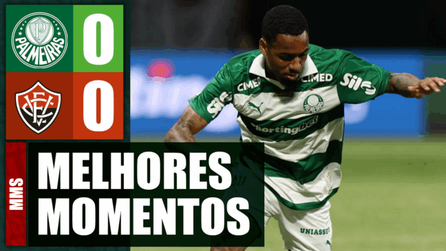 Assista aos melhores momentos de Palmeiras 0 x 0 Vitória pelo Brasileirão