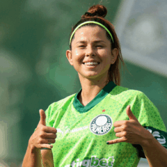 Fê Palermo em treino pelo Palmeiras. Foto: Paloma Cassiano/Palmeiras