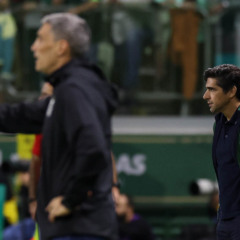 Abel Ferreira em jogo pelo Palmeiras. Foto: César Greco