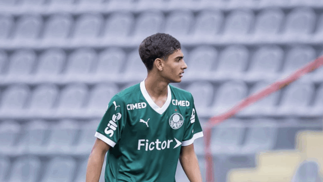 Guilherme em ação pelo Palmeiras (Foto: Reprodução/Rafael Assunção)