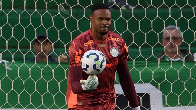 Carlos Miguel em ação pelo Palmeiras. Foto: César Greco/Palmeiras