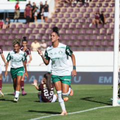 Amanda Gutierres em ação pelo Palmeiras (Foto: Fabio Menotti/Palmeiras/by Canon)
