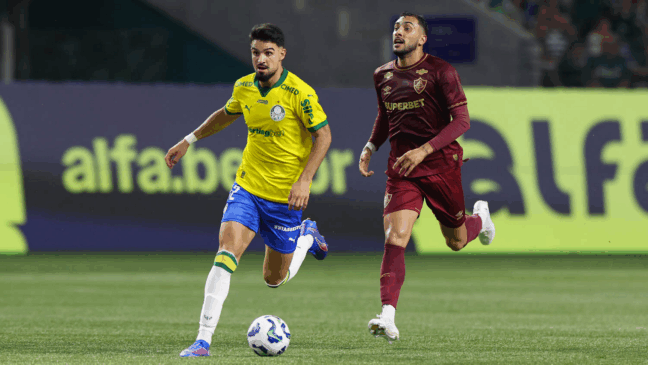 Flaco López em ação pelo Palmeiras. Foto: César Greco