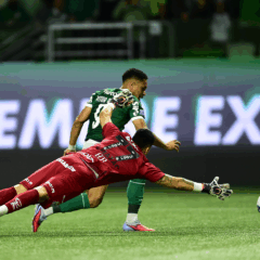 Vitor Roque marcando pelo Palmeiras. Foto: Staff Imagens