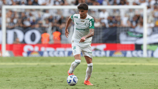 Larson em ação pelo Palmeiras (Foto: César Greco / Palmeiras) 