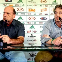 Brunoro e Paulo Nobre no Palmeiras (Foto: Cesar Greco / Palmeiras)