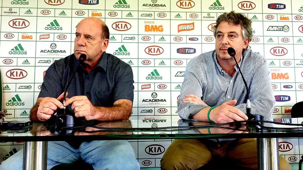 Brunoro e Paulo Nobre no Palmeiras (Foto: Cesar Greco / Palmeiras)