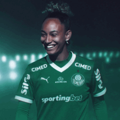 Layssa é o terceiro reforço palestrino (Foto: Divulgação) 