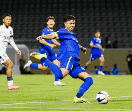 Batalhão em ação na Copinha (Foto: Diogo Queiroz / Reprodução / Instagram)