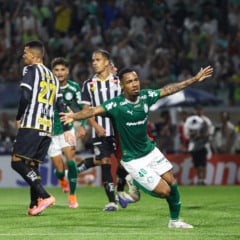 Allan em a&ccedil;&atilde;o pelo Palmeiras (Foto: Fabio Menotti) 