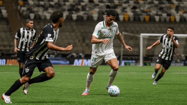 Partida entre SE Palmeiras e Atlético-MG, válida pela primeira rodada do Campeonato Brasileiro, Série A1, na Arena MRV, em Belo Horizonte-MG. (Foto: Fabio Menotti/Palmeiras/by Canon)
