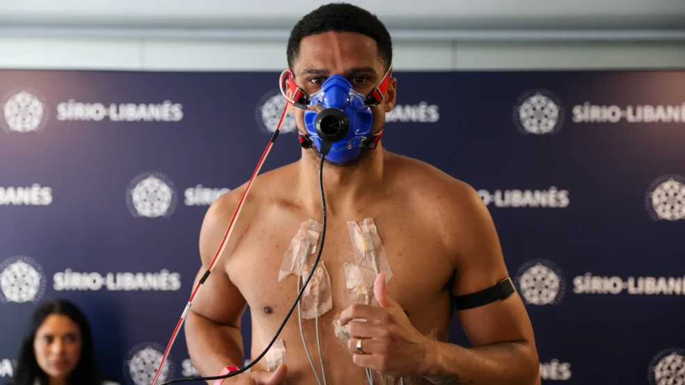 Murilo realizando exames na Academia de Futebol. Foto: Fabio Menotti/Palmeiras/by Canon Murilo realizando exames na Academia de Futebol. Foto: Fabio Menotti/Palmeiras/by Canon