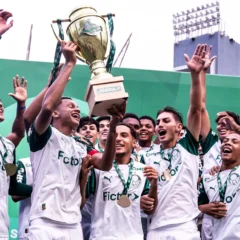 Com gol de cabe&ccedil;a de Eduardo, Palmeiras venceu africanos na final (Foto: Sergio Jr/@sergiofoto_)
